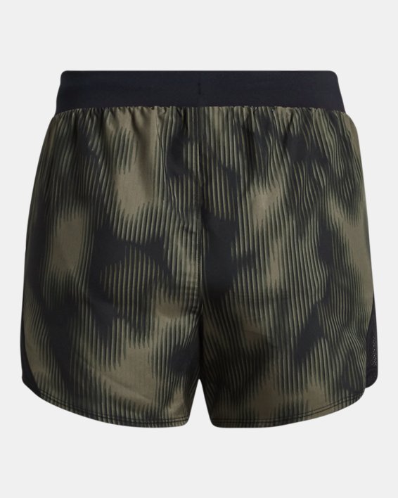 Women's UA Fly-By 2.0 Printed Shorts in Black image number 7